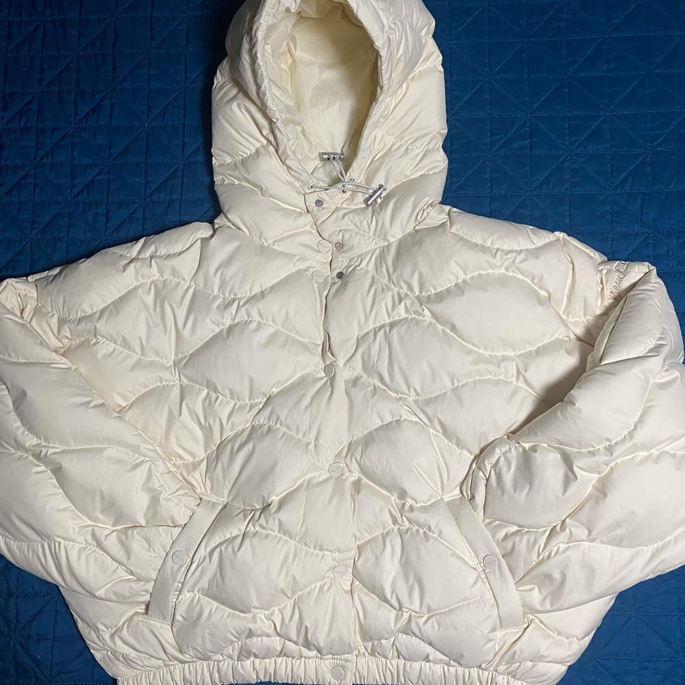 Ralph Lauren Cream Puffer Jacket